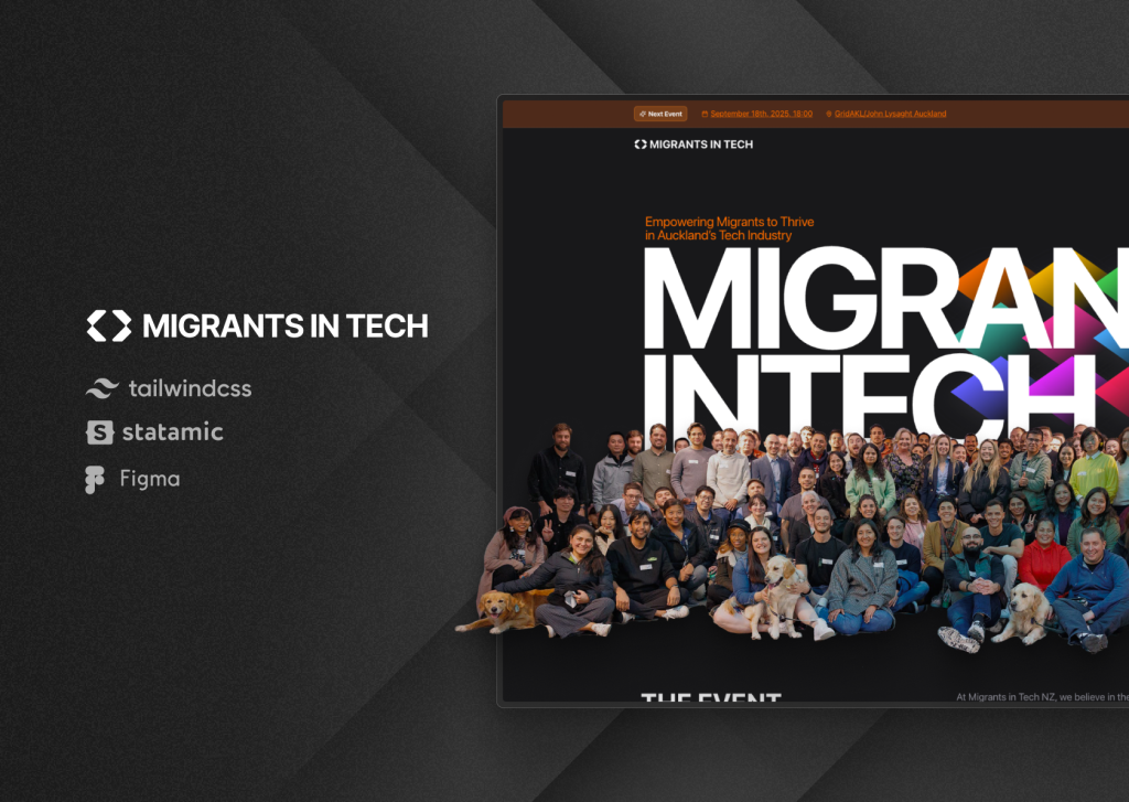 Migrants in Tech - Auckland cover project.